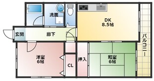 グレイス長吉の物件間取画像